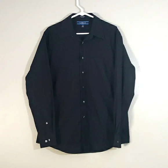Croft & Barrow men's black button up dress shirt, 16x34/35 Croft & Barrow men's black button up dress shirt, 16x34/35